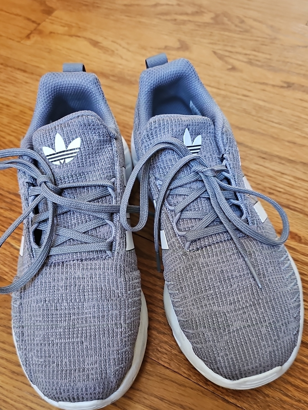 Adidas Kids Grey Knit Runner Shoes